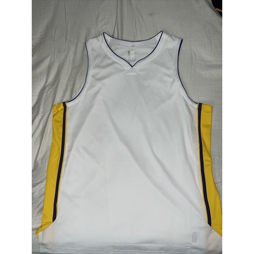 Nike NBA Blank LA LAKERS Authentic Aeroswift Jersey Size 40-56 AH8793-100 $200